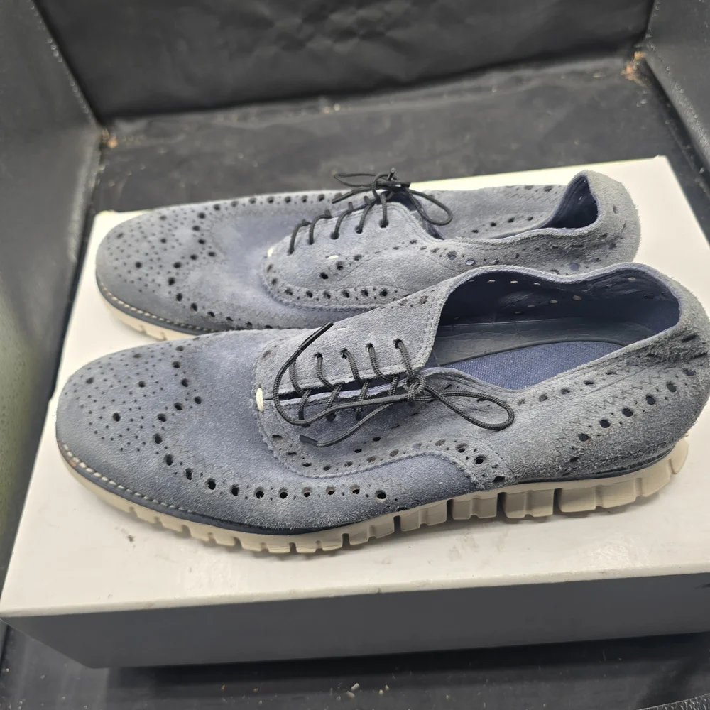 Cole Haan Men's Gray Suede‎ Oxfords